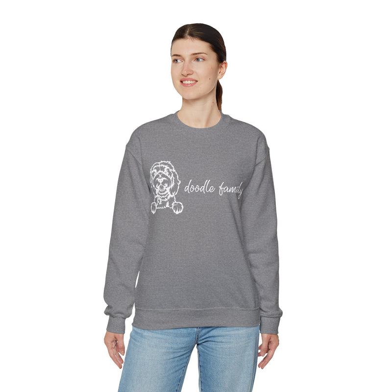 Doodle Family Crewneck Sweatshirt (Dark Colors)