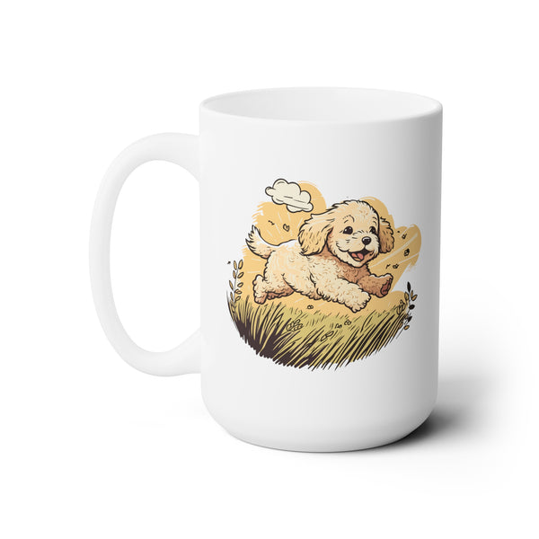 Running Mini Goldendoodle Mug