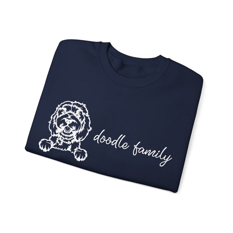 Doodle Family Crewneck Sweatshirt (Dark Colors)