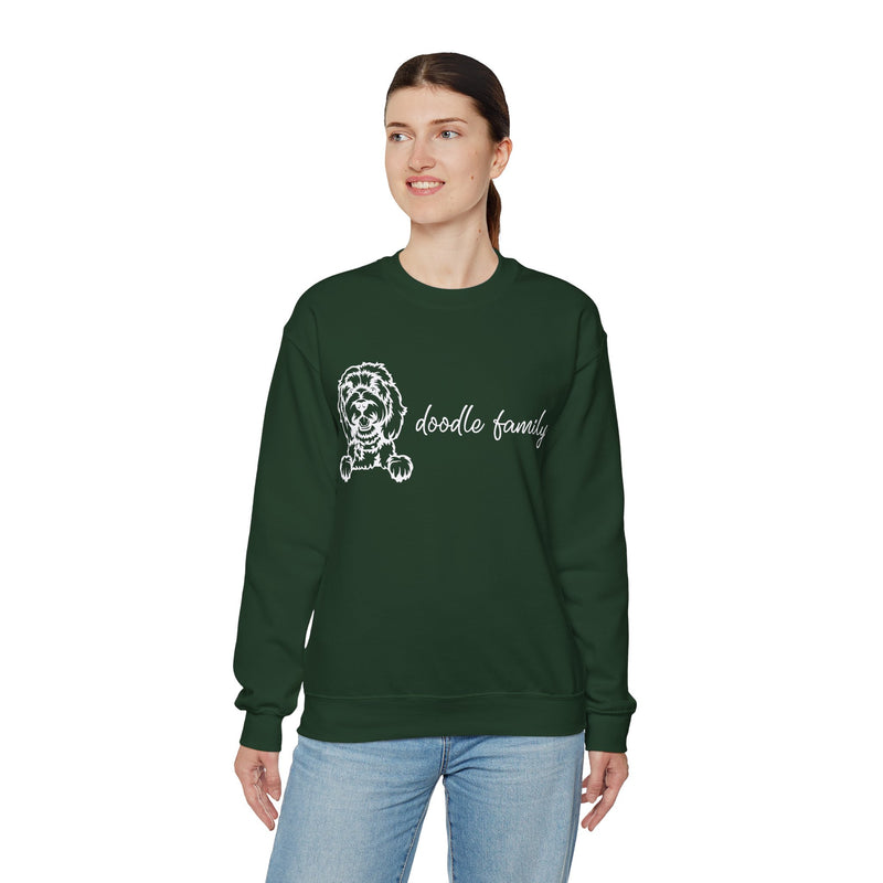 Doodle Family Crewneck Sweatshirt (Dark Colors)